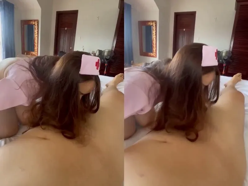 Chịch em ngành cosplay hộ lý trong nhà nghỉ || p1