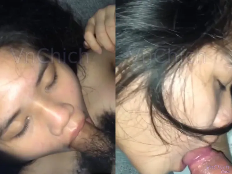 Em học sinh 2k5 ngại ngùng liếm cu trước máy quay